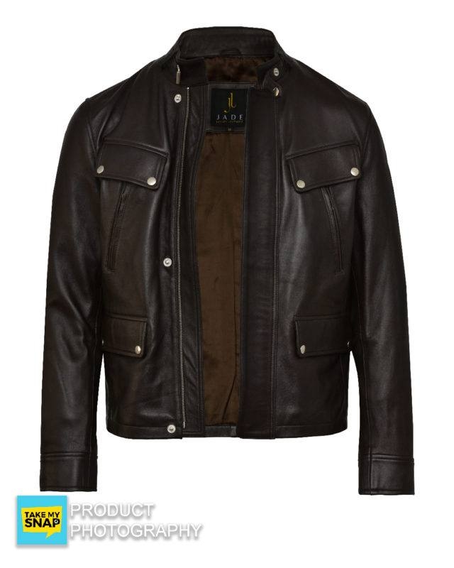 Куртка кожаная мужская черная демисезонная. Натуральная кожа. Стильная классика весна-осень.